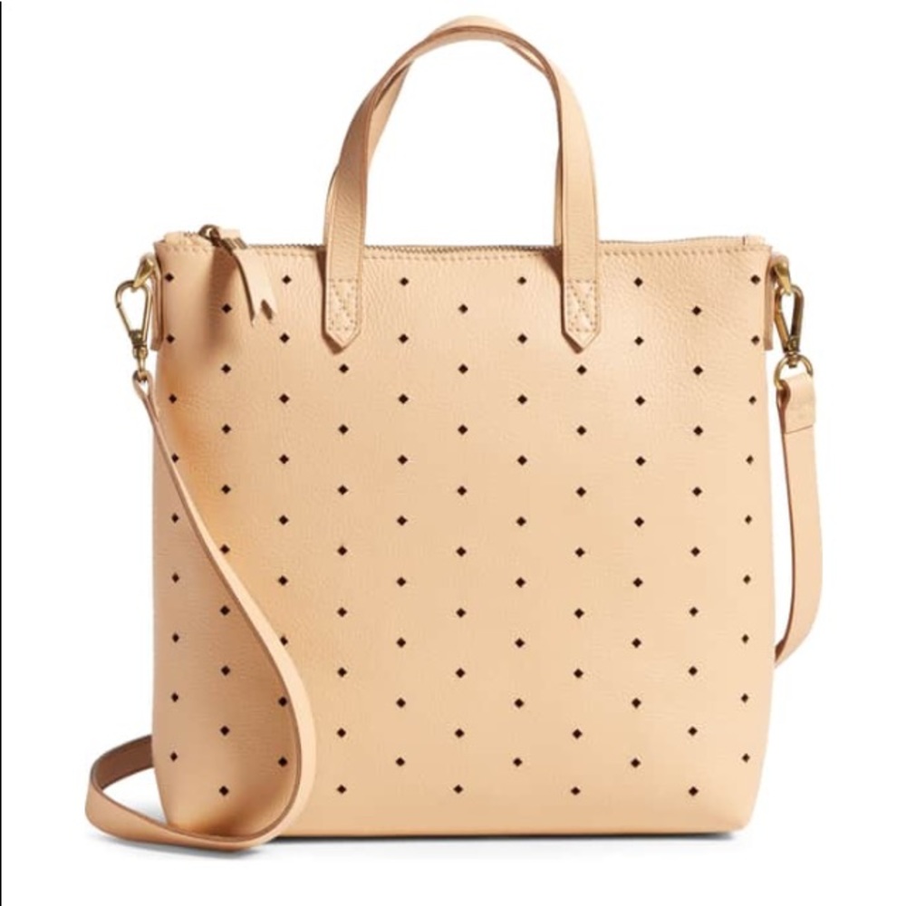 MADEWELL MINI TRANSPORT PERFORATED CROSSBODY BAG